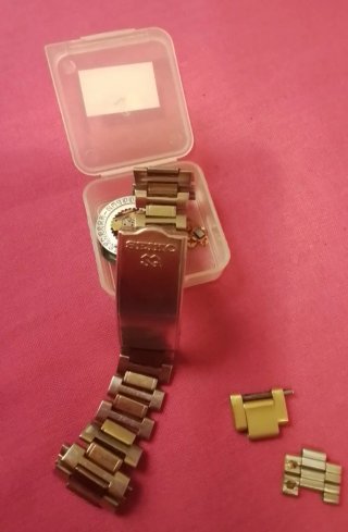 Pulsera Seiko Acero Inoxidable Oro y Plata