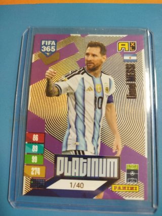 Carta Messi 1/40 Platinum FIFA 365 2027