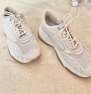 Zapatos blancos piel 38