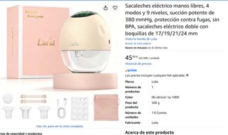 Sacaleches Eléctrico Lulia Manos Libres