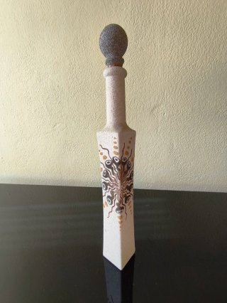 Botella de Cerámica Pintada a Mano