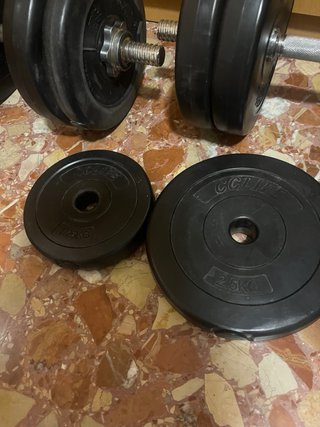 Mancuernas ajustables con discos 12.5kg + 1.25