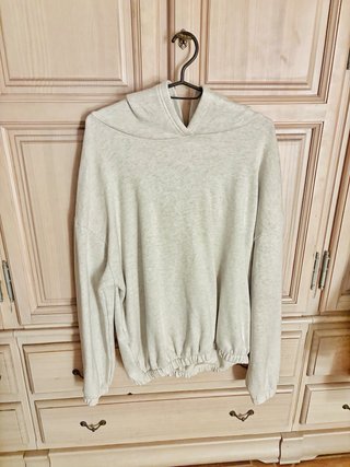 Sudadera Gris de Chandal con Gorro y Elástico Abaj