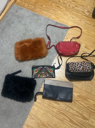 Lote de 6 bolsos variados