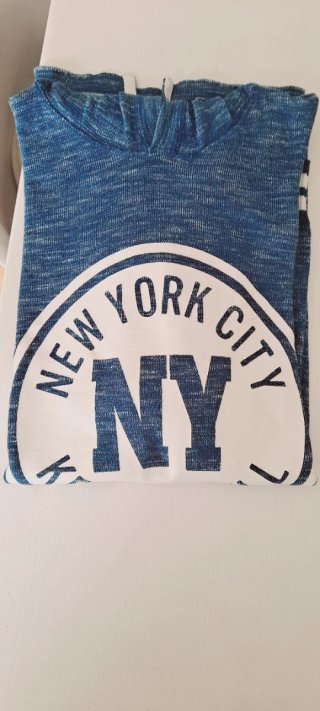 Jersey con capucha azul H&M
