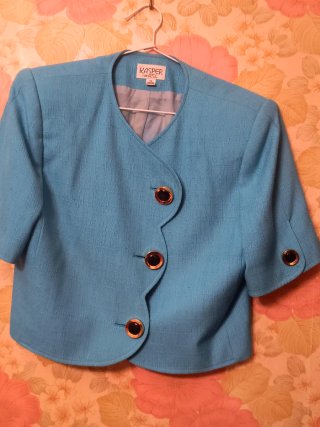 Chaqueta Corta Turquesa Kasper A.S.I. Talla M