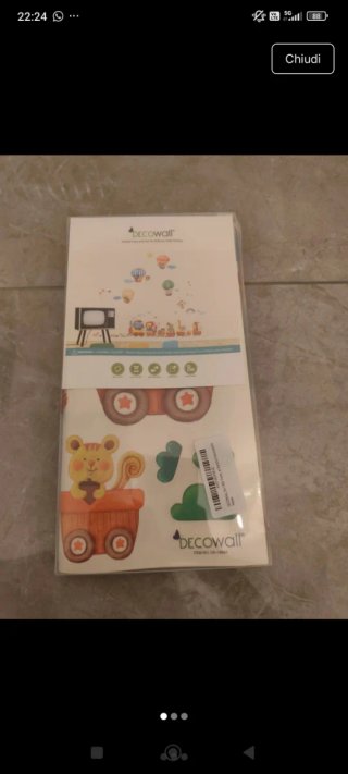 Adesivi murali Decowall trenino animali