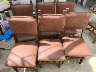 6 Sillas de Comedor Marrones