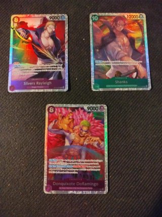 Lotto 3 Carte One Piece SR Inglesi