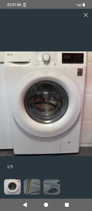 Lavadora LG Blanca
