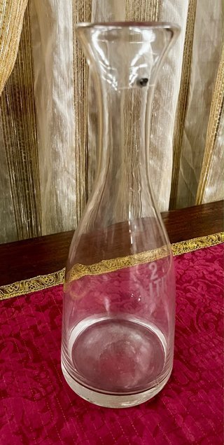 Caraffa osteria 2 litri in vetro