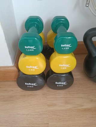 Juego Mancuernas Softee 1.5, 3 y 5 kg