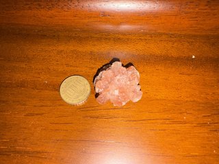 Aragonito rosa salmón en cluster