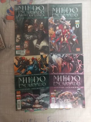Pack 4 Cómics Miedo Encarnado Marvel