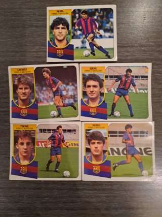 5 Cromos FC Barcelona Liga Este 91-92
