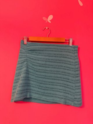 Falda azul Pull&Bear