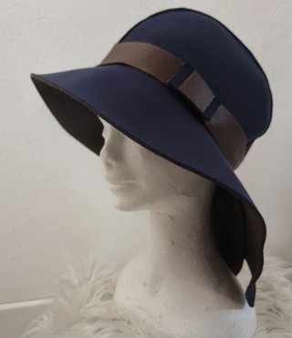 Cappello artigianale design bicolor Made in Italy