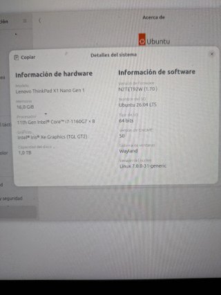 Portátil Lenovo Thinkpad X1 Nano Gen 1