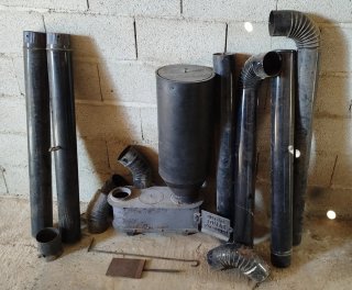 Estufa de Pellets Orujo y cáscara NEGOCIABLE