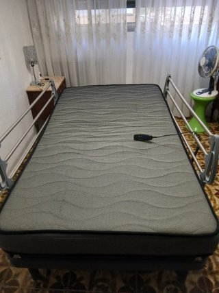Cama articulada eléctrica con colchón