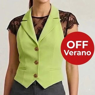Chaleco Halter Lima Espalda Descubierta Talla XS
