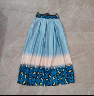 Gonna lunga con stampa animalier