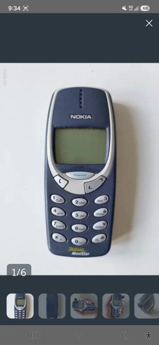 Teléfono Móvil Nokia 3310 Azul