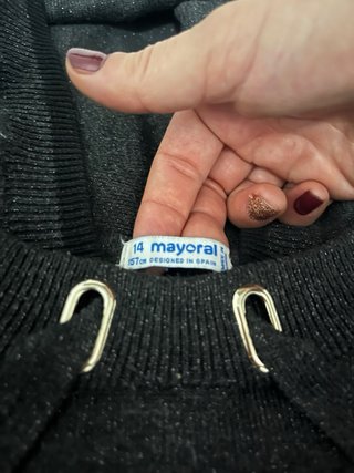 Sudadera Mayoral gris brillante capucha S