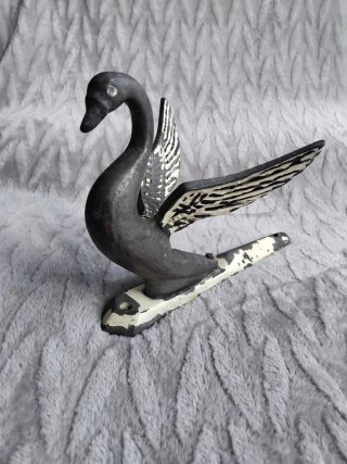 ​Mascota de Capó Cisne Vintage Latón coche camión