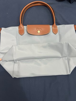 Mala Longchamp L Cinza Nova