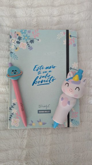 Agenda Bullet Mr. Wonderful y 2 bolígrafos
