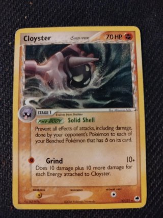 Carta Pokemon Cloyster Delta Species Inglesa