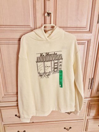 Sudadera con capucha Amarilla estilo Paris