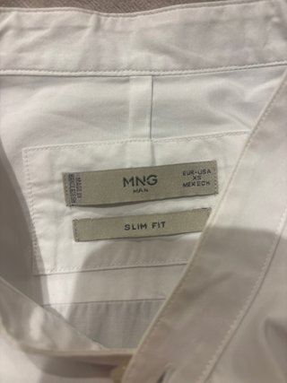 Camisa MNG Slim Fit Blanca Talla XS