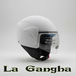 Casco Jet Rush CR-005 Blanco Disponible en talla M