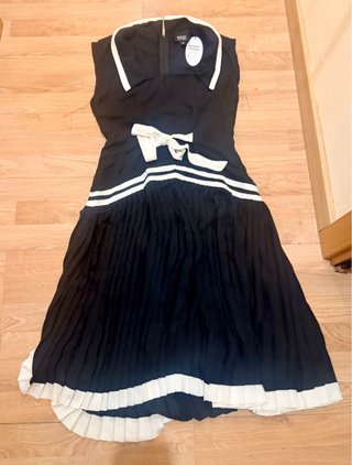 Vestido estilo años 20 negro y blanco