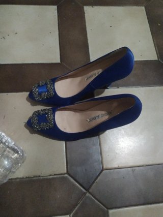 Manolo Blahnik Tacones Azules Talla [Talla]