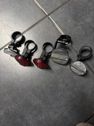 Conjunto refletores bicicleta