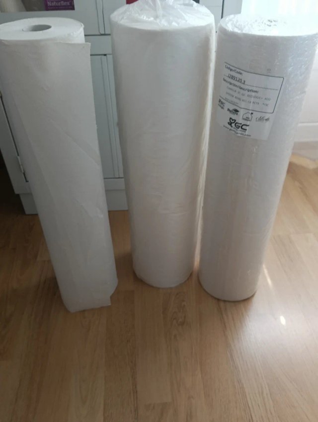 3 Rollos Papel Camilla Naturflex Blanco