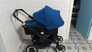 Carrito Bugaboo con saco azul