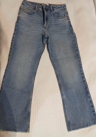 Pantalón vaquero recto azul