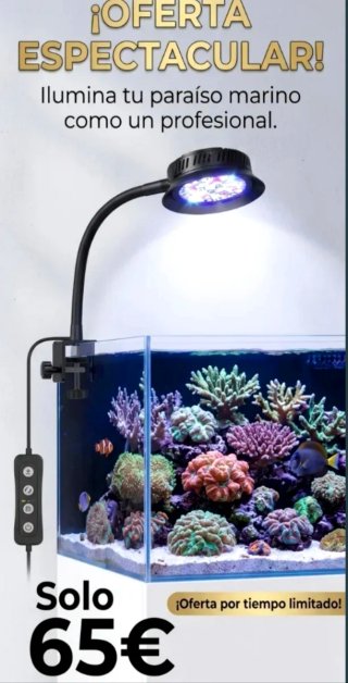 Lámpara/Luz/Foco Acuario Marino