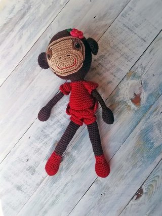 Sonajero Mordedor muñeca Monita Divertida
