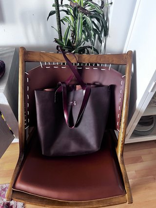 Bolso Cuero Hecho a Mano Gran Capacidad
