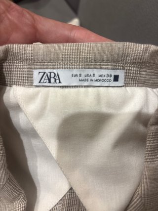 Americana Zara Cuadro Príncipe de Gales Talla S