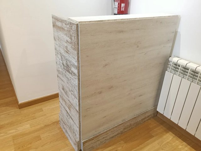 Mostrador recepción 106x92x42cm madera