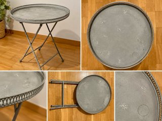 Mesa Redonda Vintage de Metal