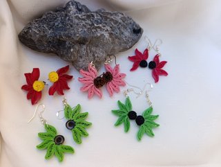 Pendientes de filigrana de papel _ modelo Dalia