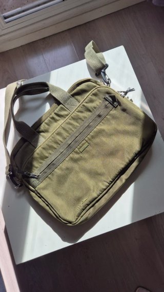 Maletín bandolera de Tela Verde Oliva