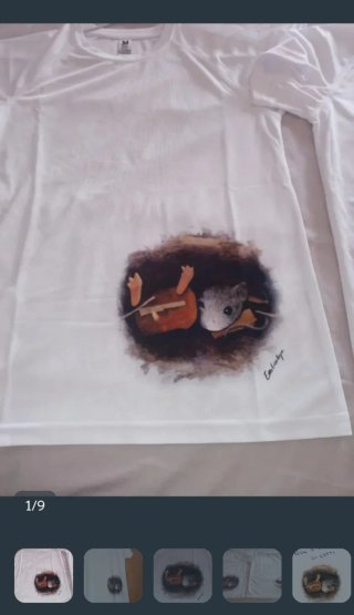 Camiseta con dibujo de ratones Diseño exclusivo